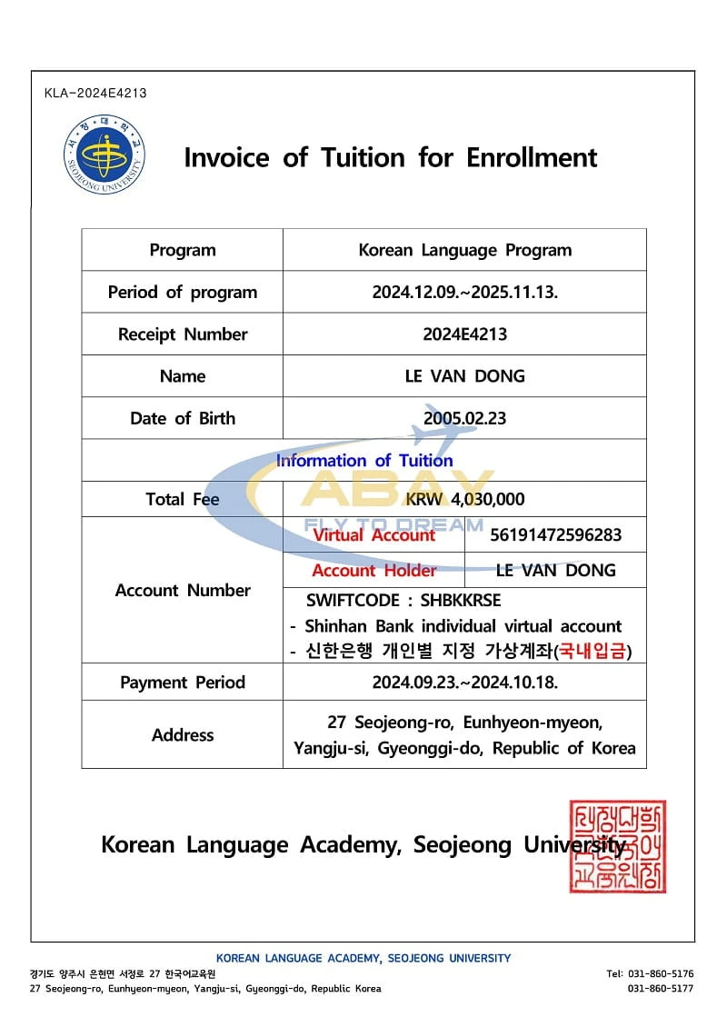 Đại học Seojeong -Lựa chọn tiết kiệm cho hành trình du học Hàn